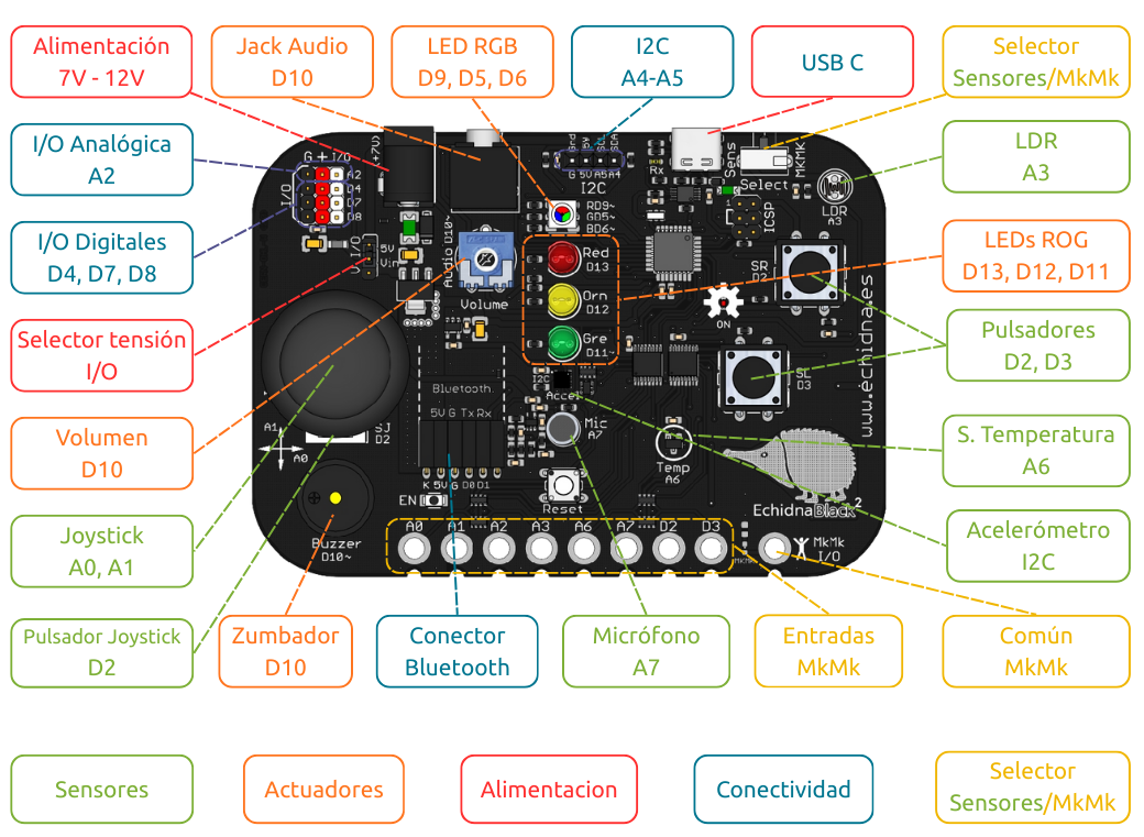 Placa Echidna Black 2