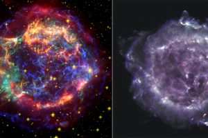 The remnant of a supernova 10,000 light years from Earth.