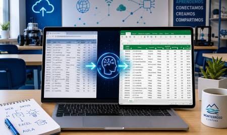 Claude navega por usted: de una tabla web a un Excel listo para el aula