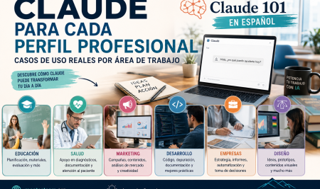 Claude para cada perfil profesional: casos de uso reales por área de trabajo (Claude 101 en español)