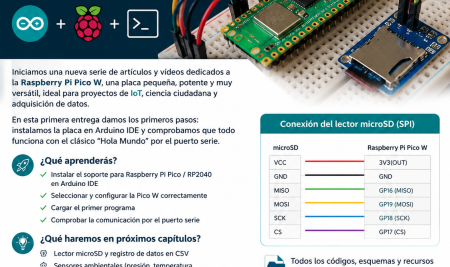 Comenzando con la Raspberry Pi Pico W en Arduino IDE: instalación y primer “Hola Mundo”