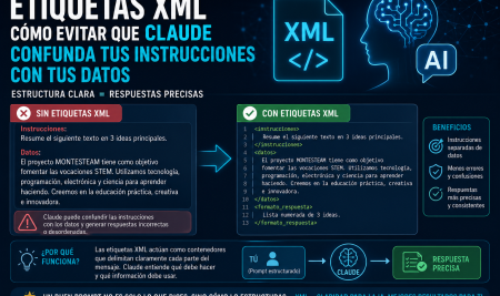 Etiquetas XML: cómo evitar que Claude confunda tus instrucciones con tus datos