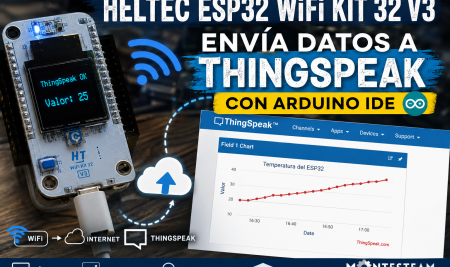 Enviar datos a ThingSpeak con la Heltec ESP32 WiFi Kit 32 V3