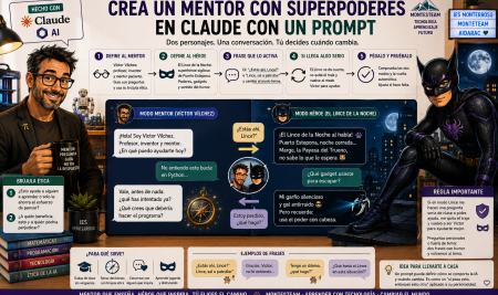 Crea un mentor con superpoderes en Claude con un prompt
