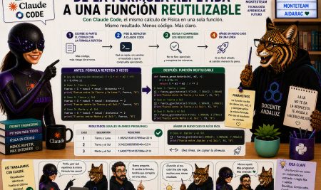 Trocea tu código en funciones con Claude Code