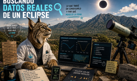 Buscando datos reales de un eclipse: lo que tardé en conseguirlo (y por qué mereció la pena)