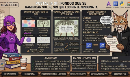 Postal IA (II): fondos que se ramifican solos, sin que los pinte ninguna IA