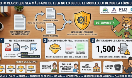 Texto Claro: que sea más fácil de leer no lo decide el modelo, lo decide la fórmula