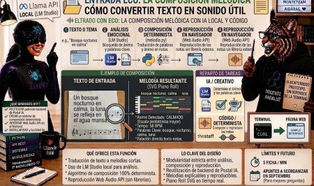 Eco: la hermana pequeña de Postal IA, ahora con sonido