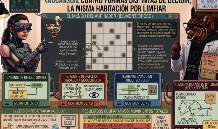 VAUCANSON: cuatro formas distintas de decidir, la misma habitación por limpiar