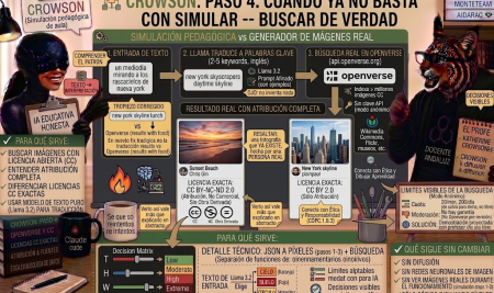 CROWSON, paso 4: cuando ya no basta con simular — buscar de verdad