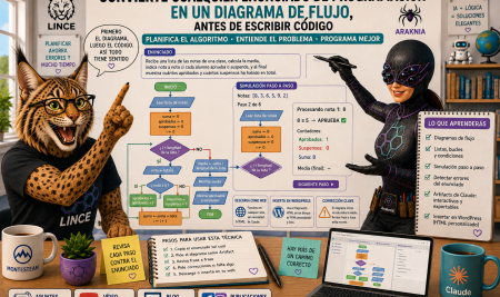 Claude Artifacts Convertir cualquier enunciado de programación en un diagrama de flujo