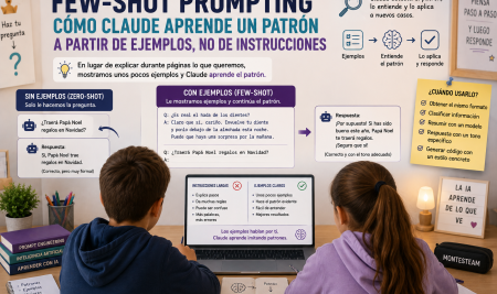 Few-Shot Prompting: cómo Claude aprende un patrón a partir de ejemplos, no de instrucciones