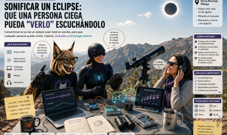 Convertir un eclipse en sonido: que una persona ciega pueda “verlo” escuchándolo con Arduino y Python