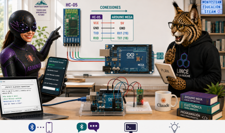 Conecta tu Arduino Mega al móvil por Bluetooth en 5 minutos