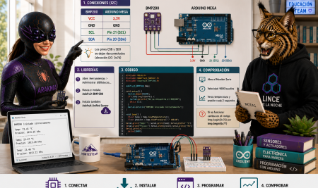 Tutorial Rápido: Conectar el Sensor BMP280 al Arduino Mega