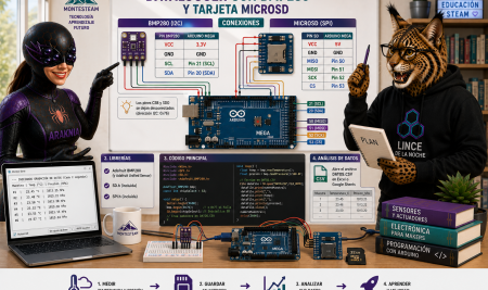 Proyecto Datalogger: Midiendo la Atmósfera con BMP280 y Tarjeta MicroSD en Arduino Mega