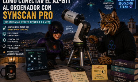 Cómo conectar el AZ-GTi al ordenador con SynScan Pro (sin instalar veinte cosas a la vez)