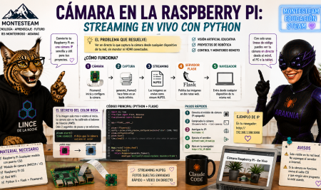 Cámara en la Raspberry Pi: streaming en vivo con Python