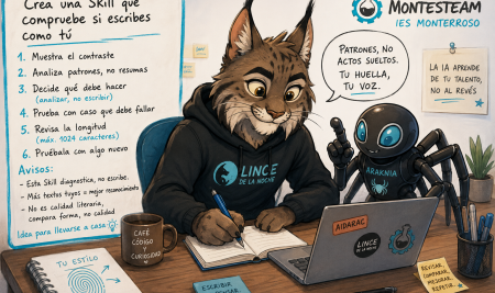 Crea una Skill que compruebe si escribes como tú Claude