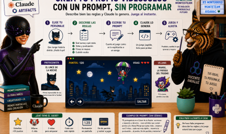 Crea tu propio videojuego con un prompt, sin programar Claude