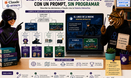 Crea tu propia aventura “elige tu camino” con un promp Claude