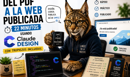 Del PDF a la web publicada: 22 minutos usando Claude Design (con tropiezos incluidos)