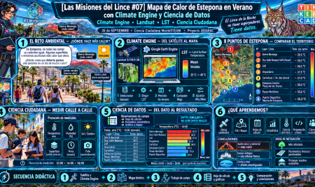 [Las Misiones del Lince #07] Mapa de Calor de Estepona (en Verano) con Climate Engine y Ciencia de Datos