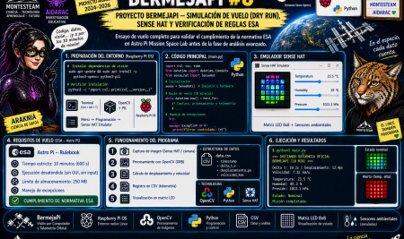 Entrada 6: Proyecto BermejaPi — Simulación de Vuelo (Dry Run), Sense HAT y Verificación de Reglas ESA
