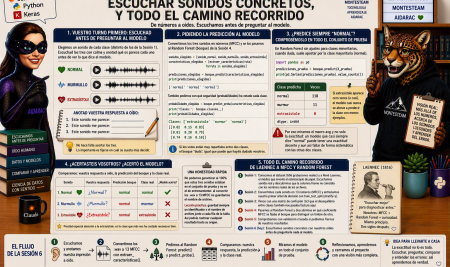 Proyecto Laennec — Sesión 6: escuchar sonidos concretos, y todo el camino recorrido