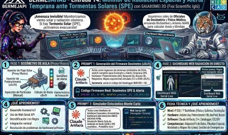 Entrada 14: Monitor de Radiación Espacial y Alerta Temprana ante Tormentas Solares (SPE) en el Iglú Científico (4º ESO / 1º Bachillerato)