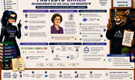Proyecto Baker: Reconocimiento de Voz Local con Whisper en 1º y 2º de ESO