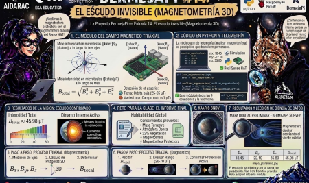 Proyecto BermejaPi — Entrada 14: El escudo invisible (Magnetometría 3D)