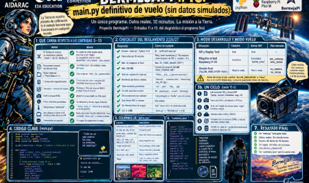 Proyecto BermejaPi — Entrada 16: main.py definitivo para Astro Pi, del simulador a la ISS