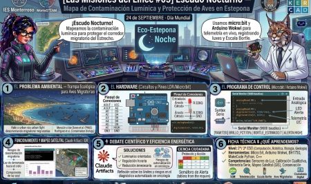 Misión 05 del Lince: Escudo Nocturno — Mapa de Contaminación Lumínica y Protección de Aves en Estepona
