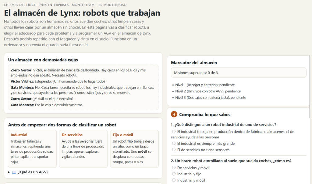 tipos de robots