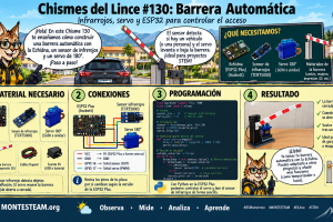 Barrera automática con ESP32 y sensor infrarrojo