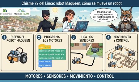 Chisme 72 del Lince: robot Maqueen, cómo se mueve un robot