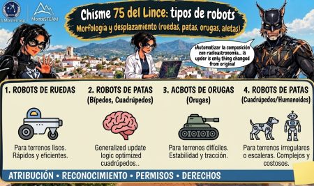 Chisme 75 del Lince: tipos de robots, el almacén de Lynx