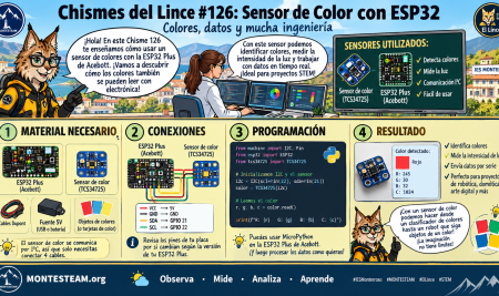 Chisme 126 del lince: sensor de color ESP32, CAMALEÓN el vigía