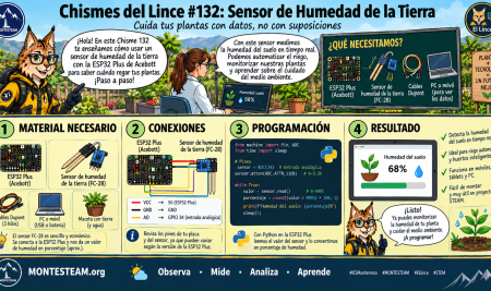 Chisme 132: la maceta del Lince, sensor de humedad con Echidna