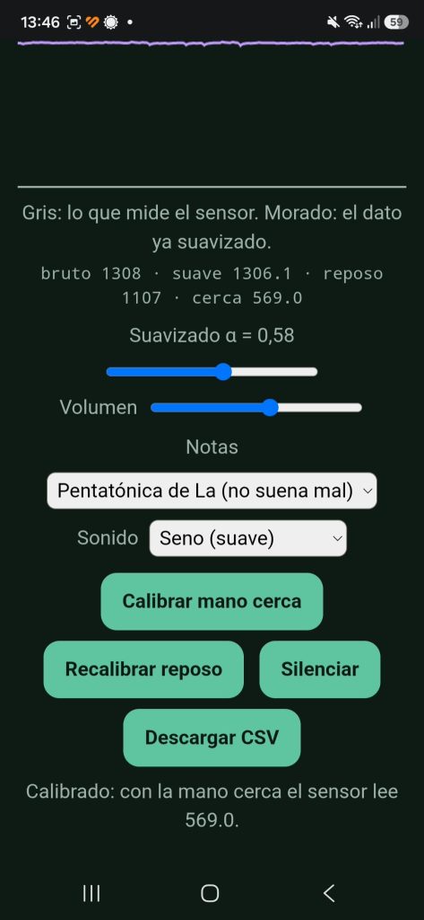 ESP32 theremin: Psique de Plata toca una placa Heltec moviendo la mano en el aire