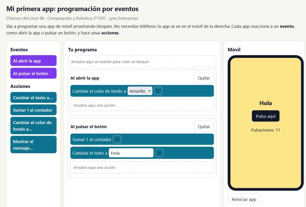 programar una app