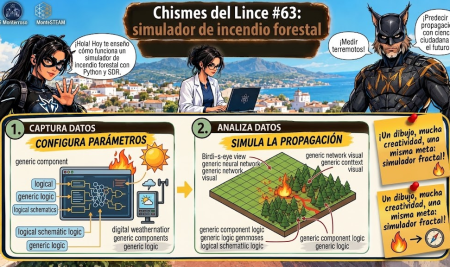 Chisme del Lince 63: simulador de incendio forestal