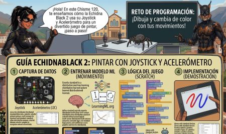 Chisme 120 del lince: pinta con joystick y Scratch en 3 pasos