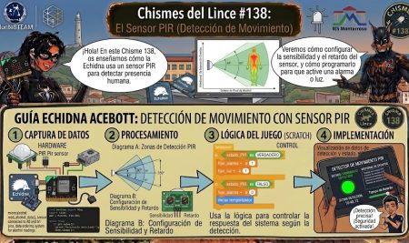 Chisme 138: el vigilante de la cueva, sensor PIR de movimiento con ESP32