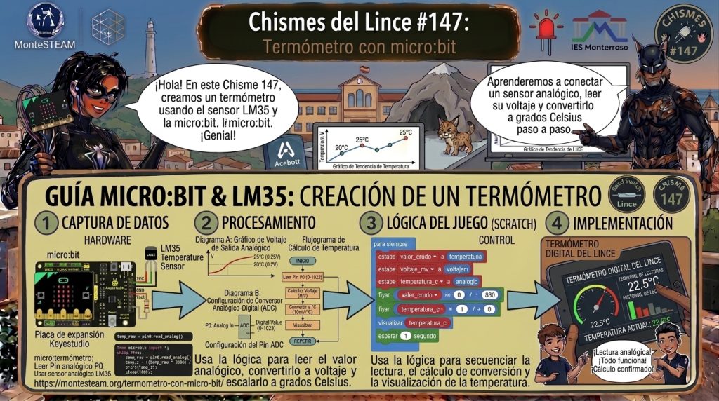 termómetro con micro:bit