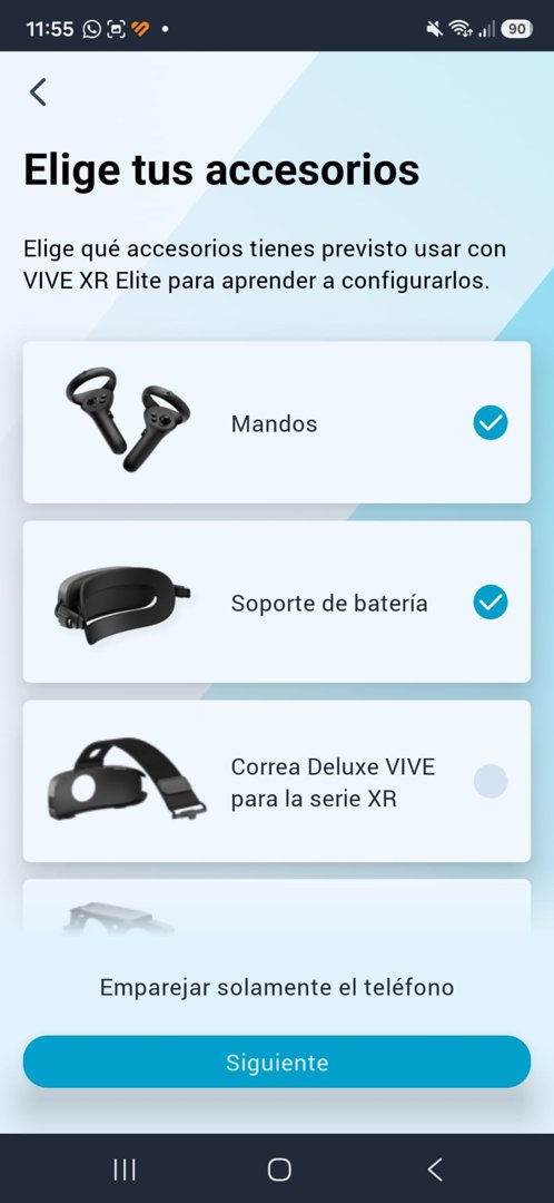 Elegir accesorios: mandos y soporte de batería