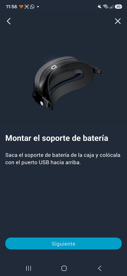 Montar el soporte de batería de las VIVE XR Elite