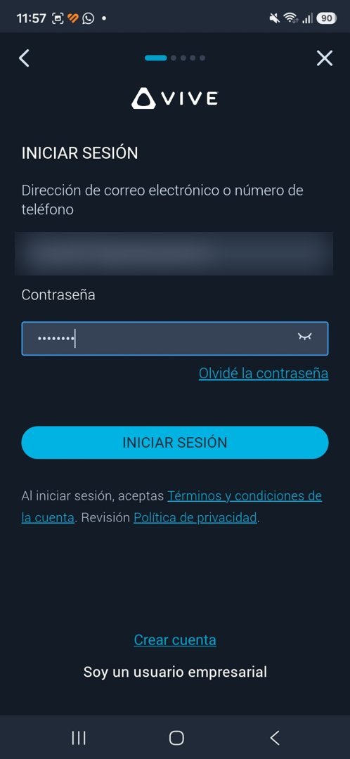 Iniciar sesión con la cuenta VIVE